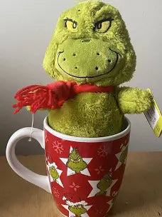 Dr. Seuss' How The Grinch Stole Christmas Grinch Jumbo Plush in a Mug by Ruz - additional view