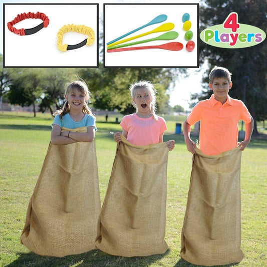 Potato Sack Race Bags & Games - Easter / Carnival / Spring / picnic / Family reunion - 4 Players