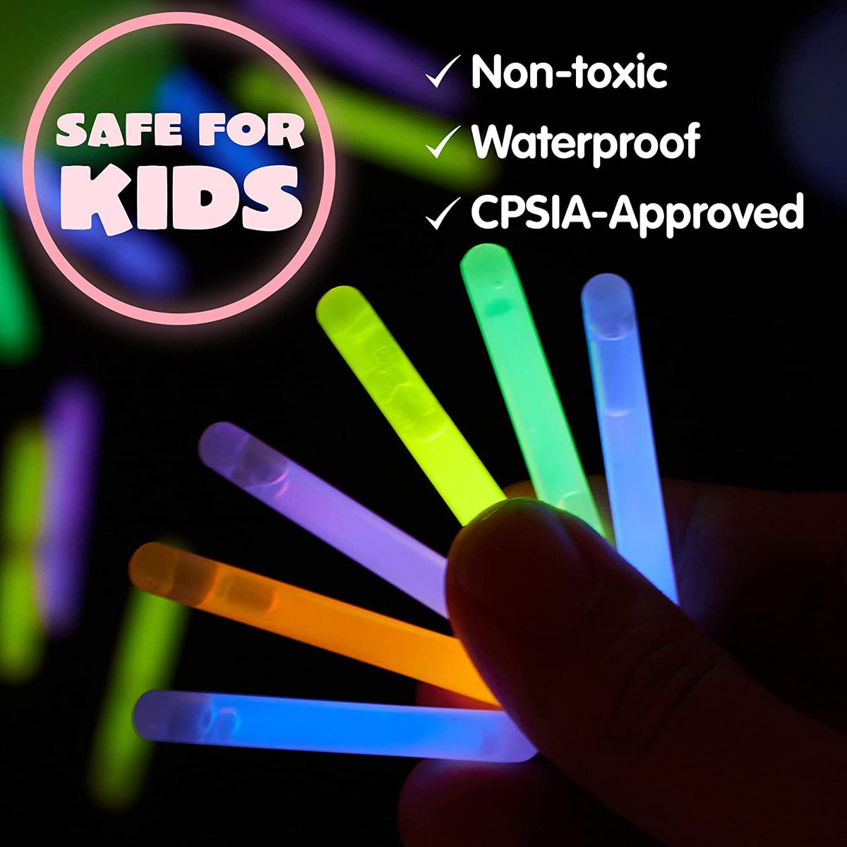 72 PCs Easter Eggs with Mini Glow Sticks - additional view