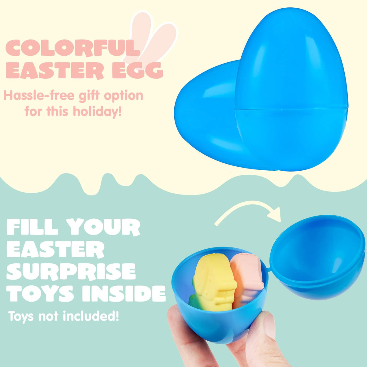 100 Set 3.15" Colorful Easter Eggs - additional view