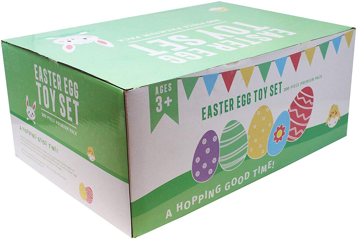 200 Pcs Toys Plus Stickers, 2 3 / 8" prefilled Easter Eggs - additional view