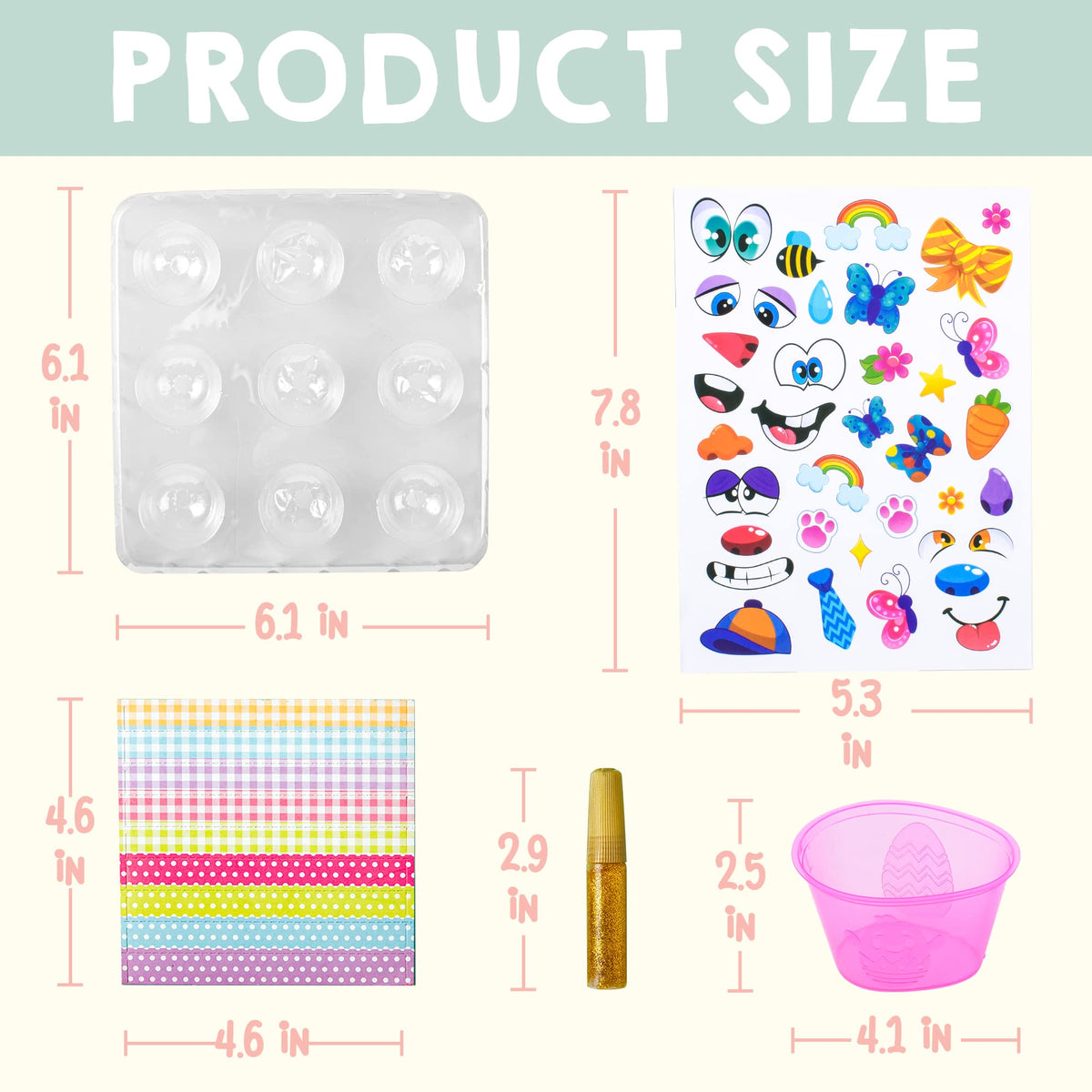 41 Pcs Easter Egg Decorating DIY Kit - additional view