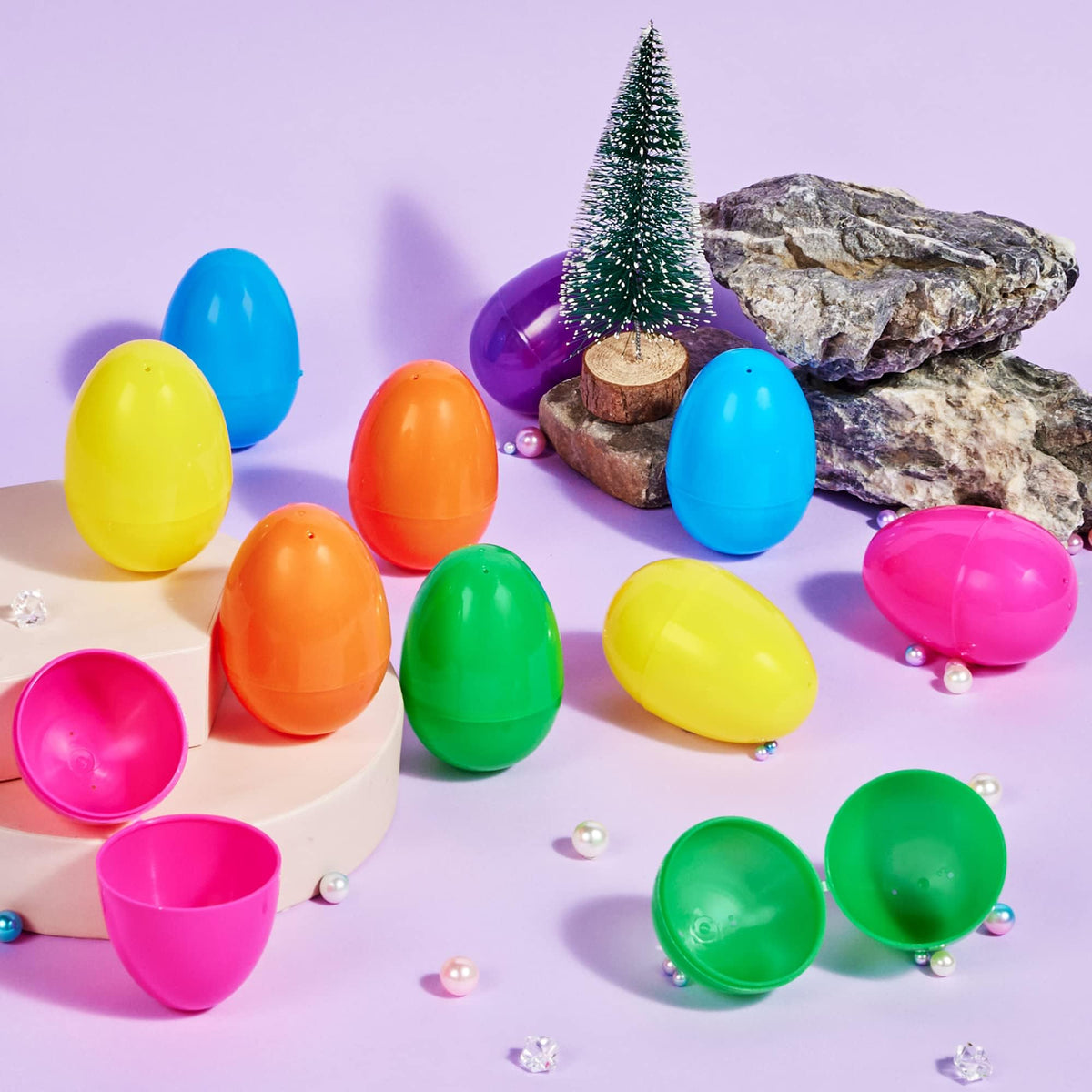 100 Set 3.15" Colorful Easter Eggs - additional view