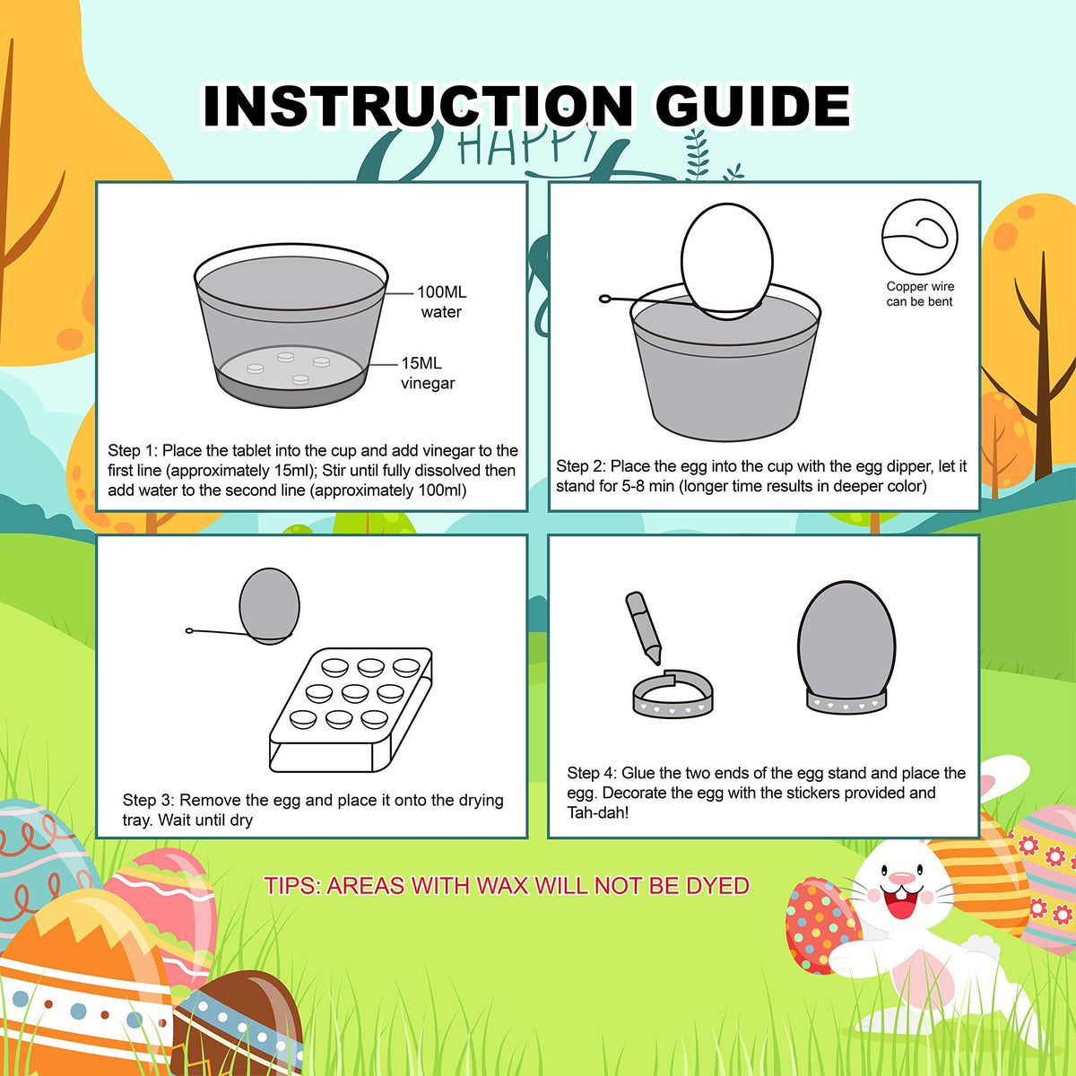 41 Pcs Easter Egg Decorating DIY Kit - additional view