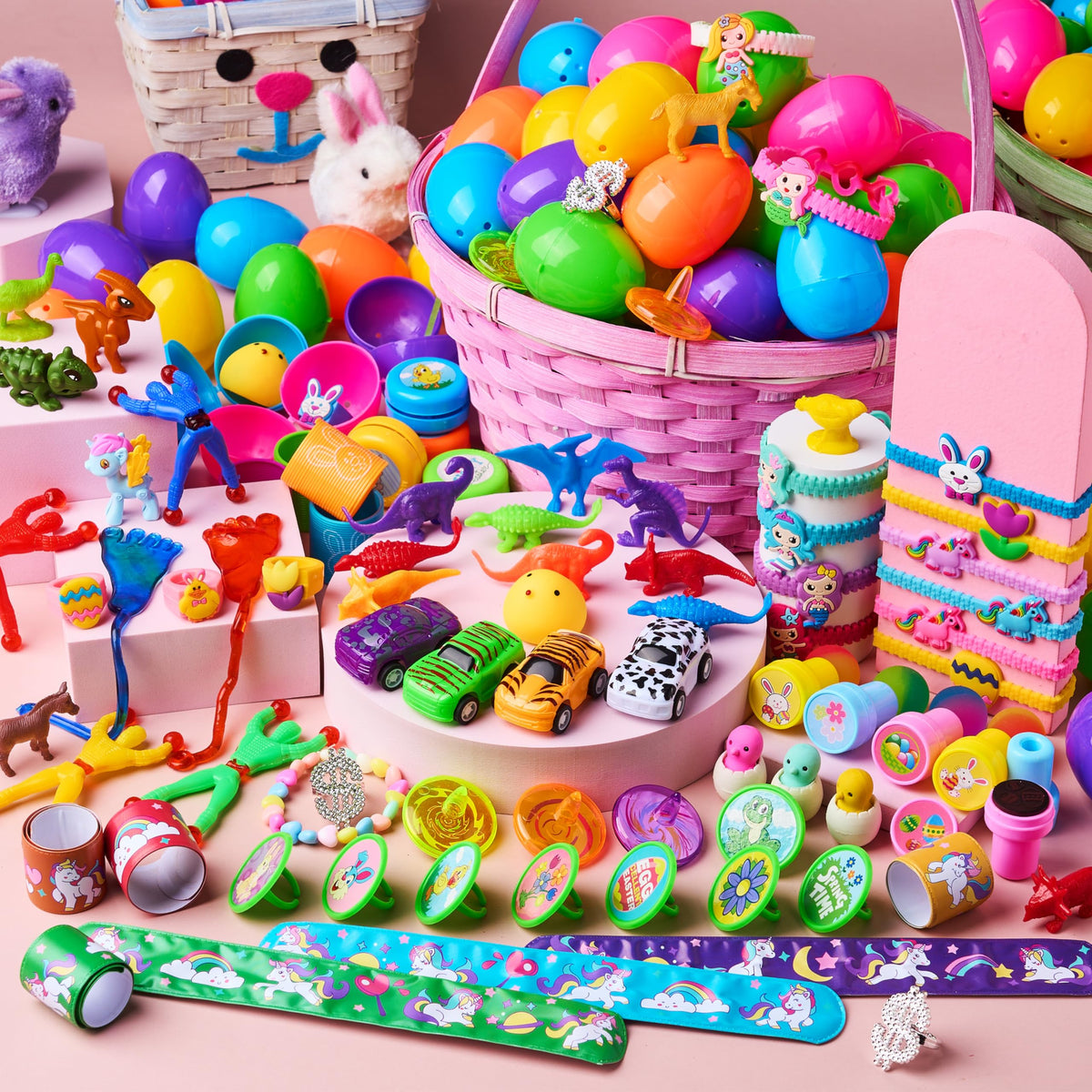 120 Pcs Toys Plus Stickers Prefilled Easter Eggs 2 3 / 8" - additional view