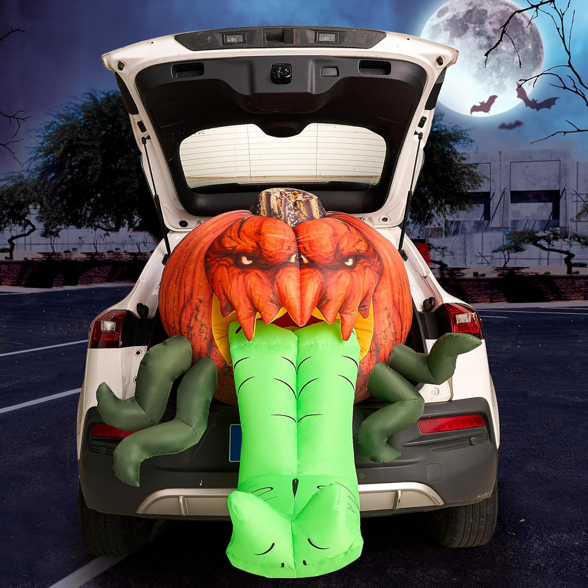 Joiedomi 3.5 Ft Halloween Inflatable Pumpkin with Tentacles Trunk or Treat