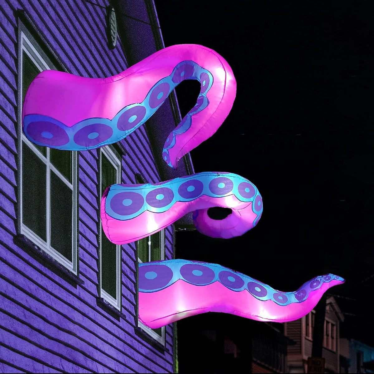 Joiedomi 3 Pcs Halloween Inflatable Octopus Tentacle Legs with LEDs