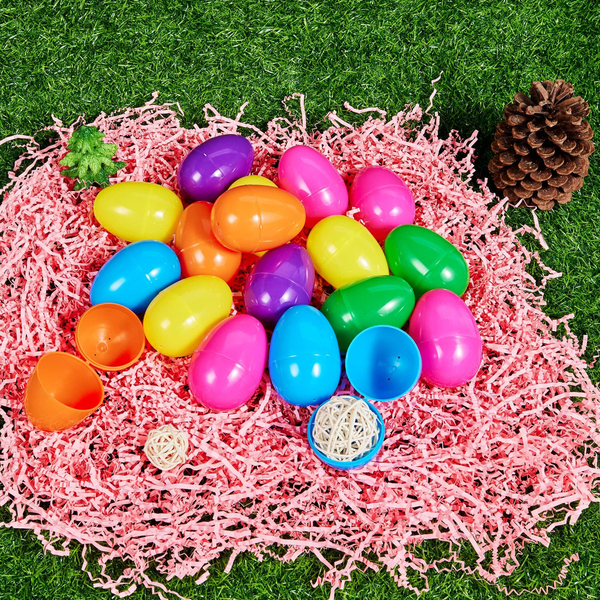 100 Set 3.15" Colorful Easter Eggs - additional view