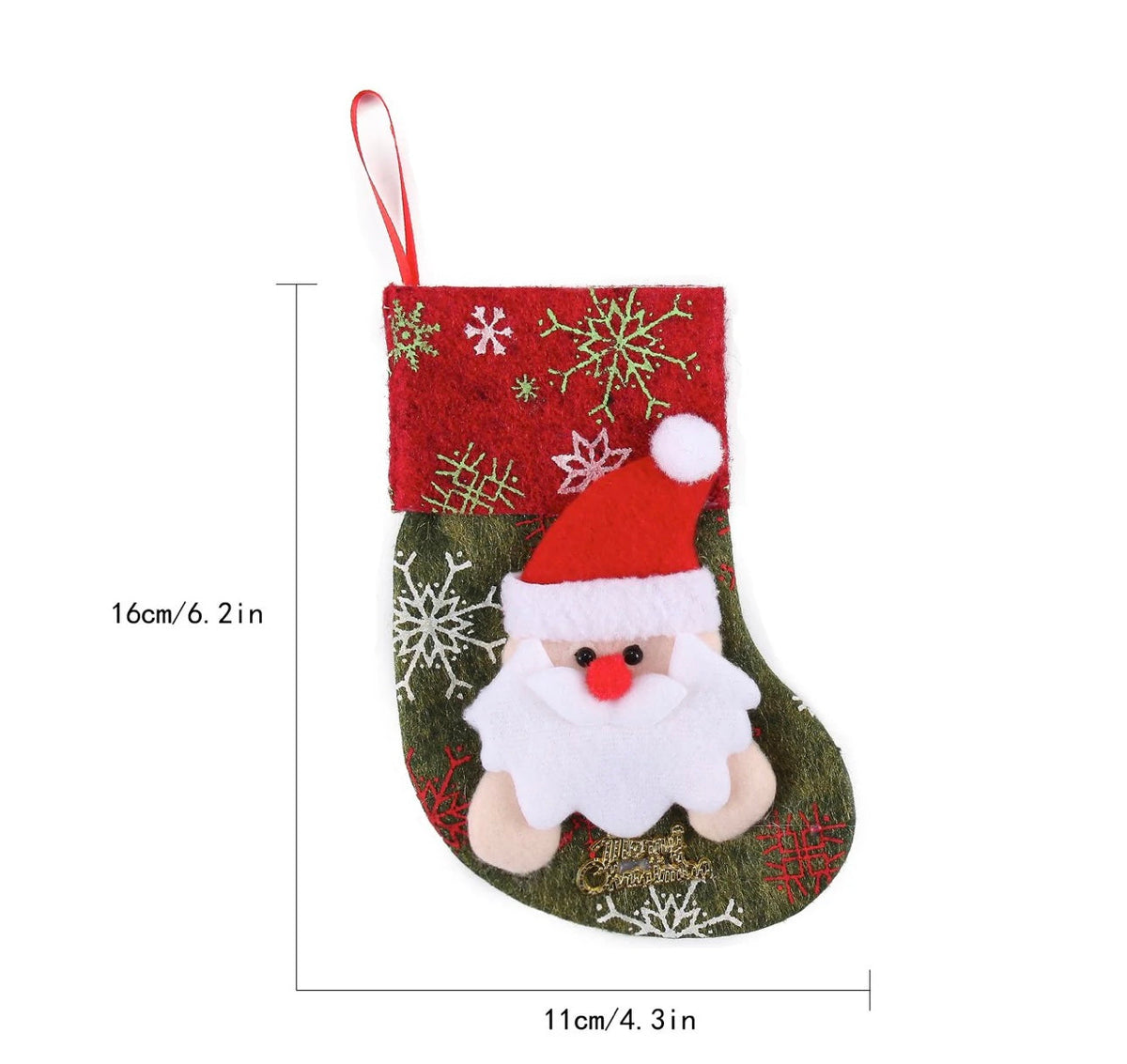 Mini 3D Christmas Stockings, 12 Pcs - additional view