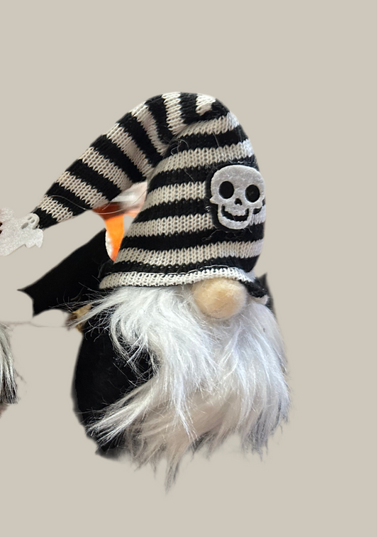 Spooky Halloween gnomes 4.5” Ghost, Pumpkin, Bat withskull