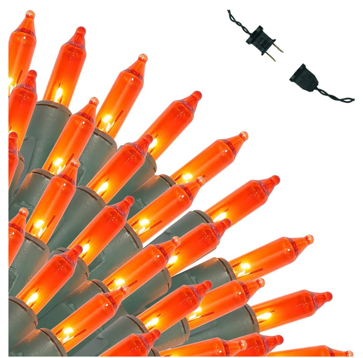 Orange LED string light 100 count T5 32.4 feet connect up to 13 sets