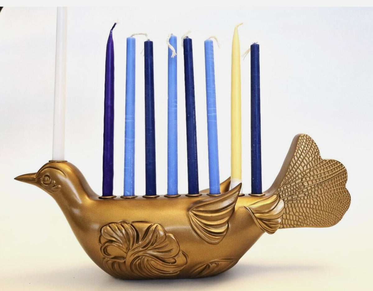 Hanukkah Bird Menorah - additional view