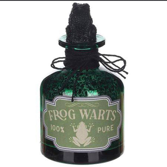 Potion Bottles, 6”-7” Frog Warts, most painful death, never ending nightmares