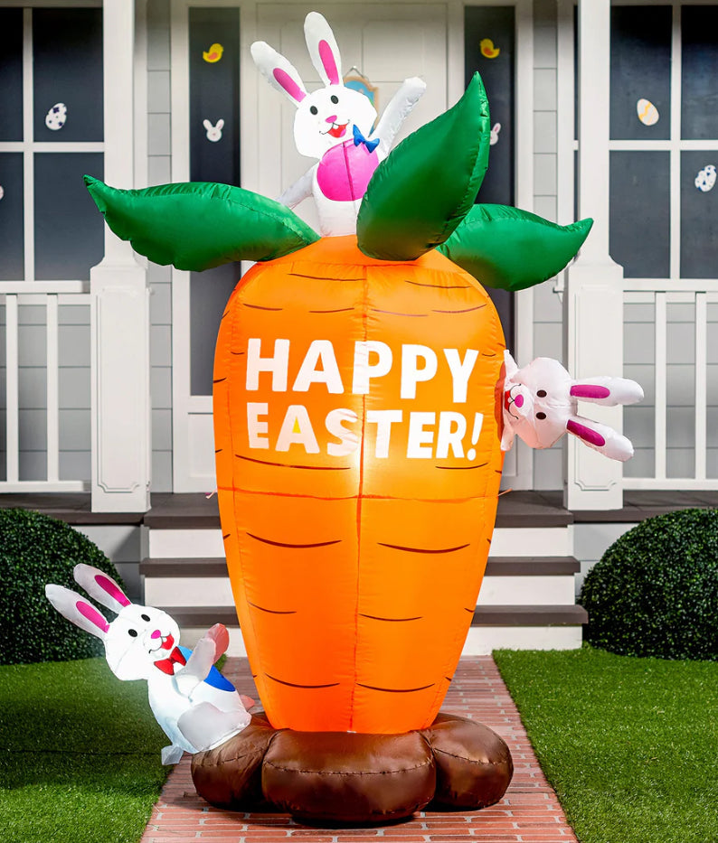 6ft Easter Inflatable Decoration Carrot