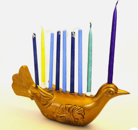 Hanukkah Bird Menorah