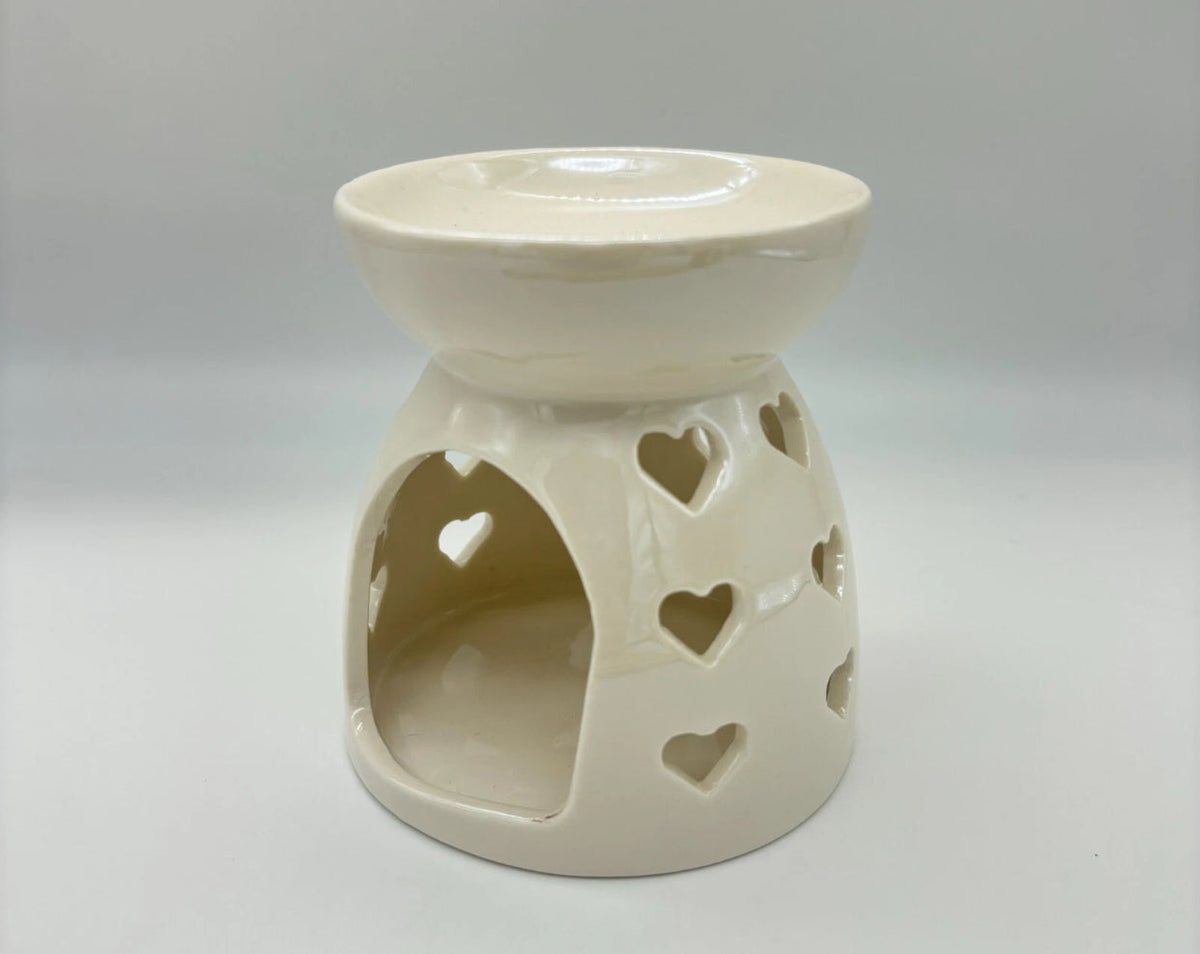 Season of Love Ceramic Hearts Wax Warmer, Valentine's Day Decor NEW 4.5”