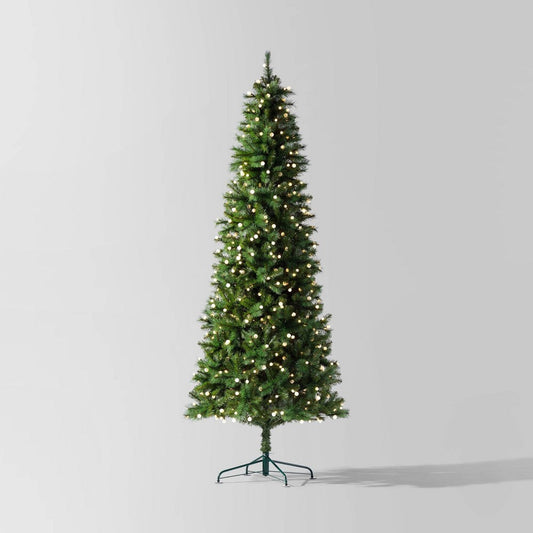 9' Pre-lit LED Frosted Globe Douglas Fir Artificial Christmas Tree Warm White Lights - Wondershop™