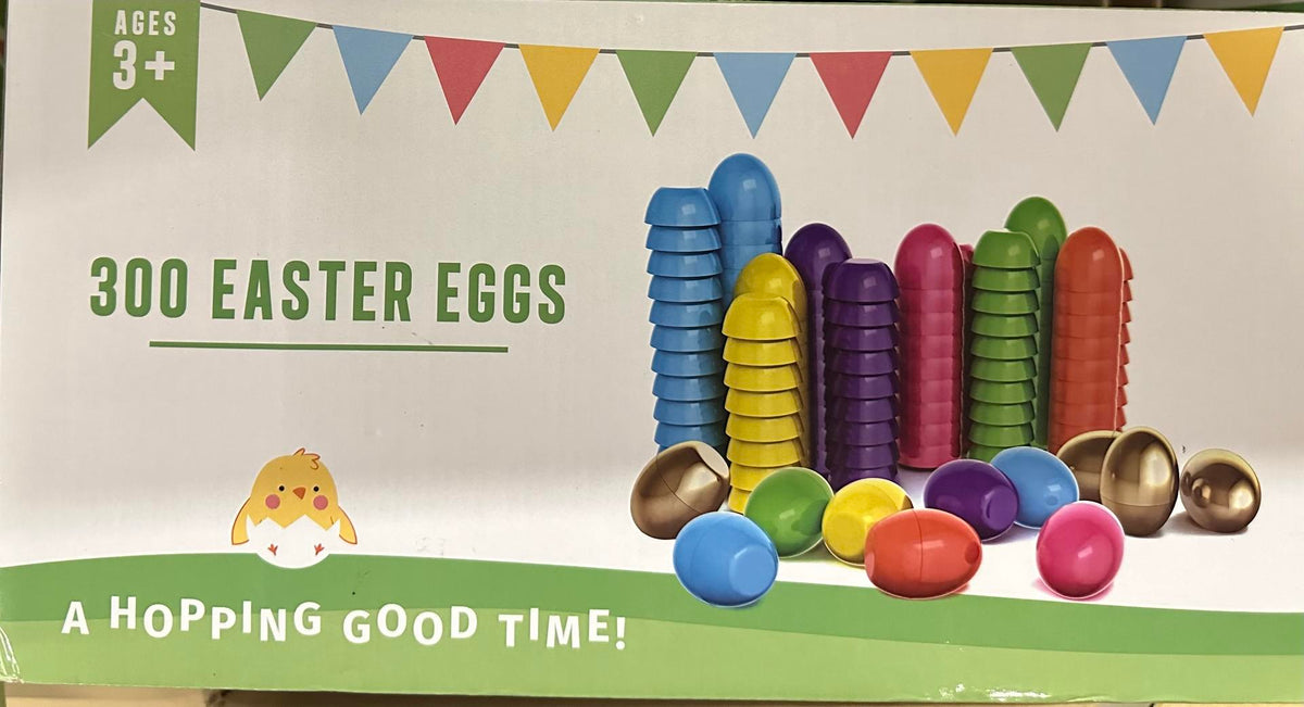 500 / 300 / 150 Pieces 2 3 / 8" Easter Eggs - fillable - additional view