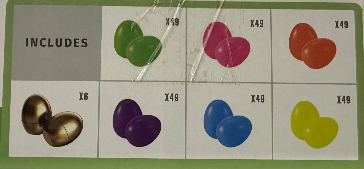 500 / 300 / 150 Pieces 2 3 / 8" Easter Eggs - fillable - additional view