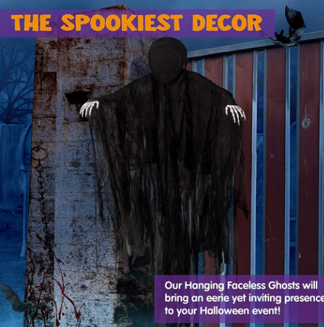 5 Ft Dark Hanging Grim Reaper - additional view