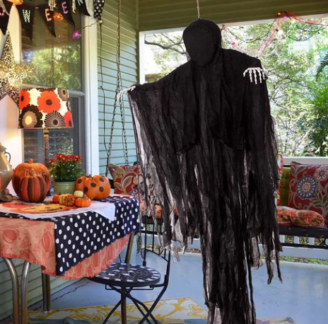 5 Ft Dark Hanging Grim Reaper - additional view