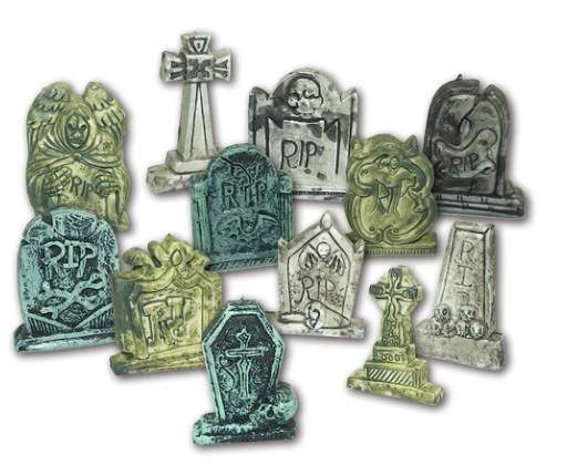 Miniature Tombstones 12 Piece Set