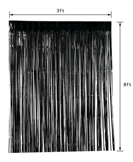 Drink Up Witches Banner and Black Fringe Curtain Decoration, 2 Pcs - additional view